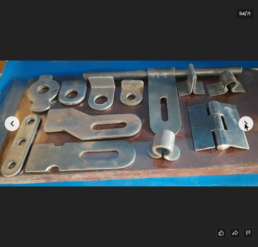 Custom fabricated metal brackets and fittings tray — Maimoon Hardware Kondhwa Pune