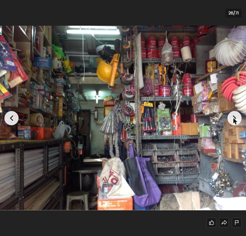General hardware corner shop display — Maimoon Hardware Kondhwa Pune