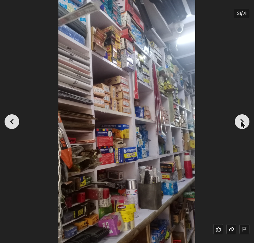 Hardware shelf with tapes and accessories — Maimoon Hardware Kondhwa Pune