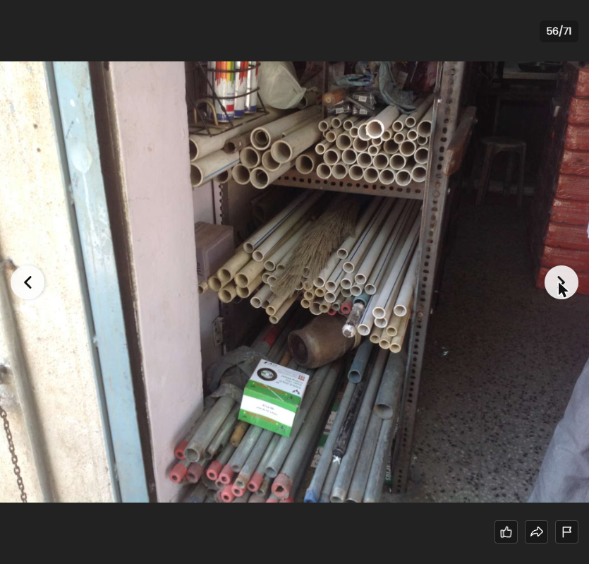 PVC rods stacked on shelf — Maimoon Hardware Kondhwa Pune