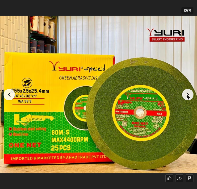 Yuri green abrasive cutting disc — Maimoon Hardware Kondhwa Pune